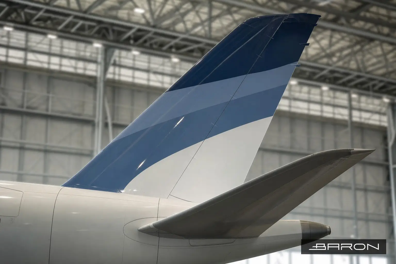 Airbus vertical stabilizer and rudder, a composite honeycomb flight control surface inspected by thermography